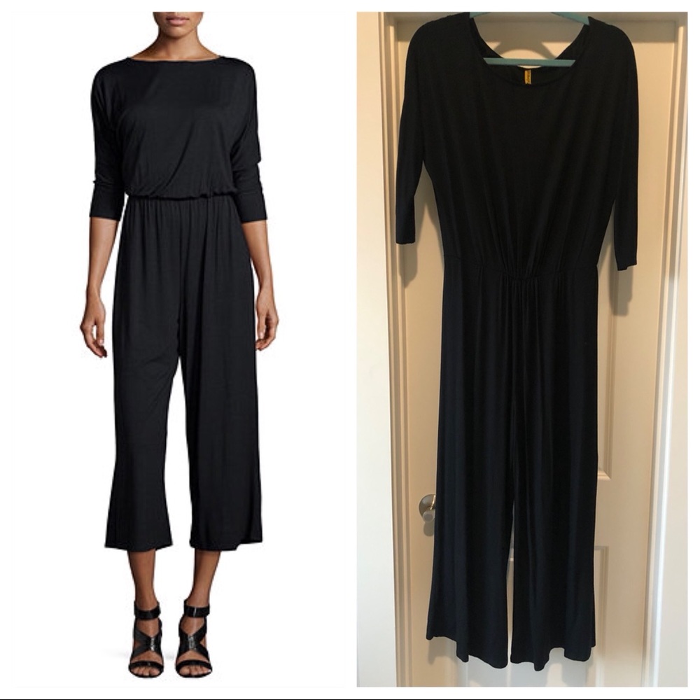 Rachel Pally Melton 3/4-Sleeve Wide-Leg Cropped Jumpsuit